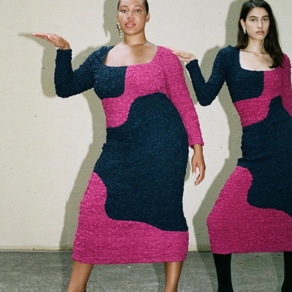 MARA HOFFMAN Amy Dress in Navy Multi Size Medium NWT - Picture 5 of 14